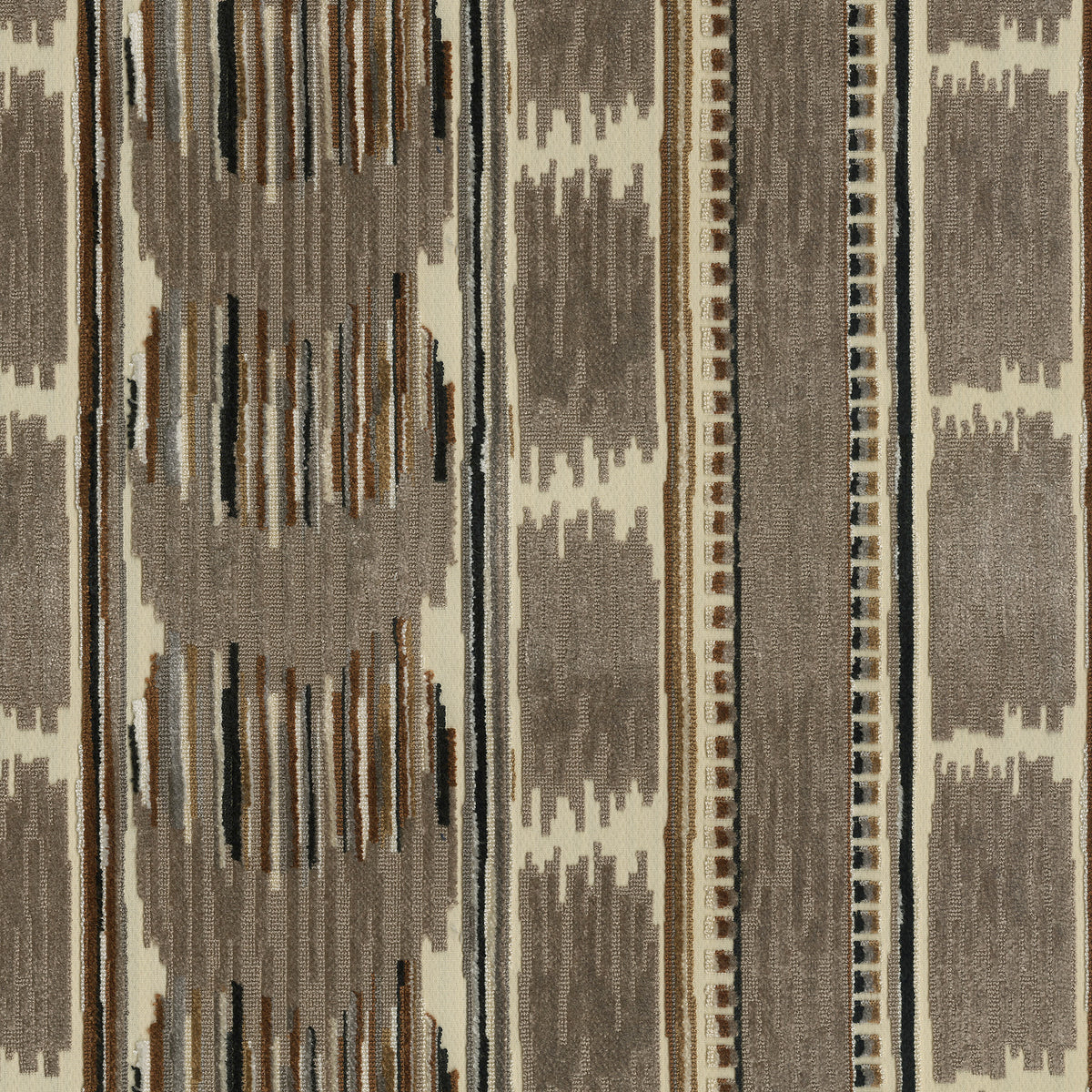 P/K Lifestyles Velvet Ikat - Woodland 411542 Upholstery Fabric