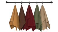 Fall Seasonal Towel Set Plain Weave Solid Variety