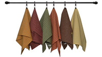 Fall Seasonal Towel Set Windowpane Variety