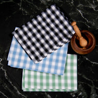 Tea Towel - Dunroven House House Check on White