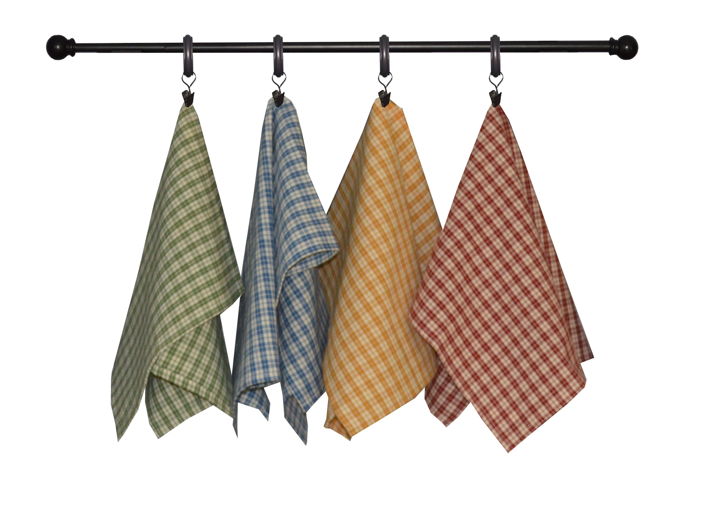 3-pack Cotton Tea Towels - Brown/checked - Home All