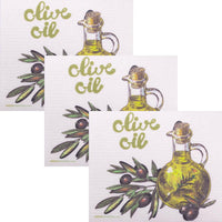 Swedish Dishcloth Set of 3 - Olive Oil