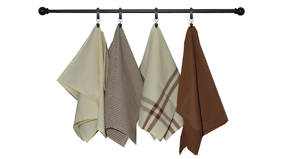 Variety Towel Set - Brown Set of 4
