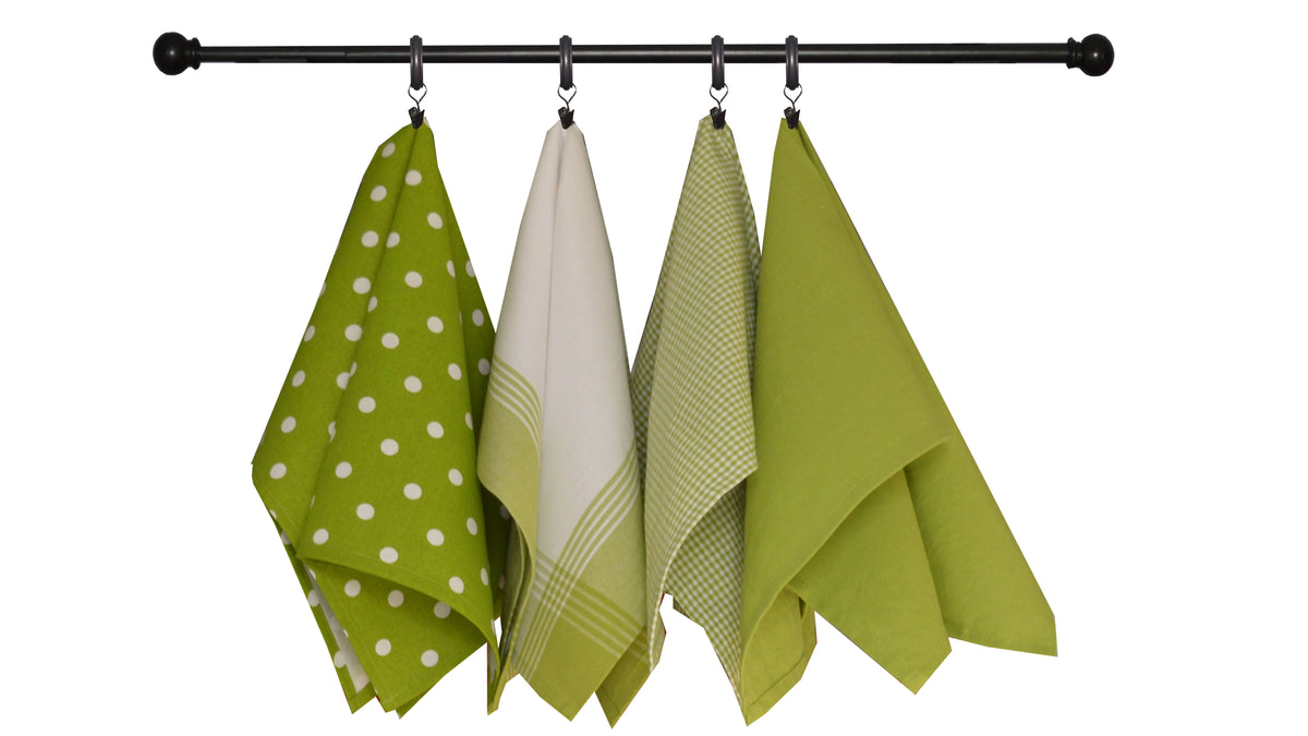 Variety Towel Set - Lime Green Set of 4 – CoCo B. Kitchen & Home