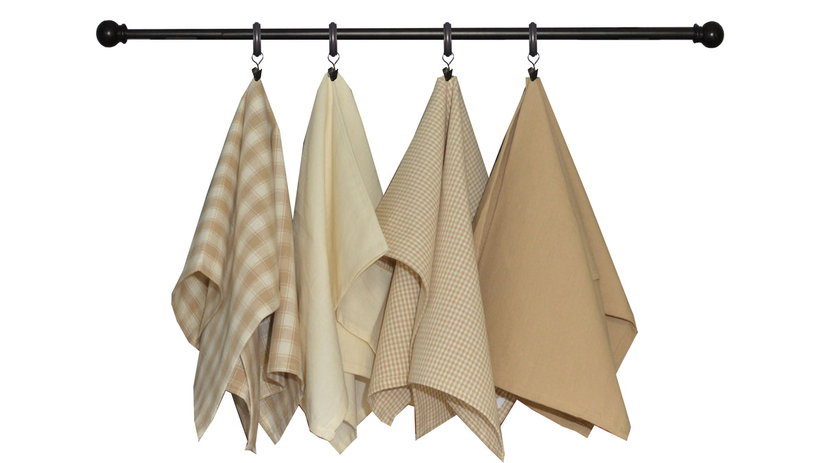 Variety Towel Set - Wheat and Cream Set of 4